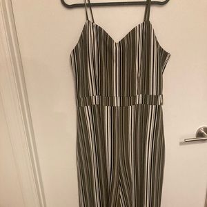 Striped Green Romper